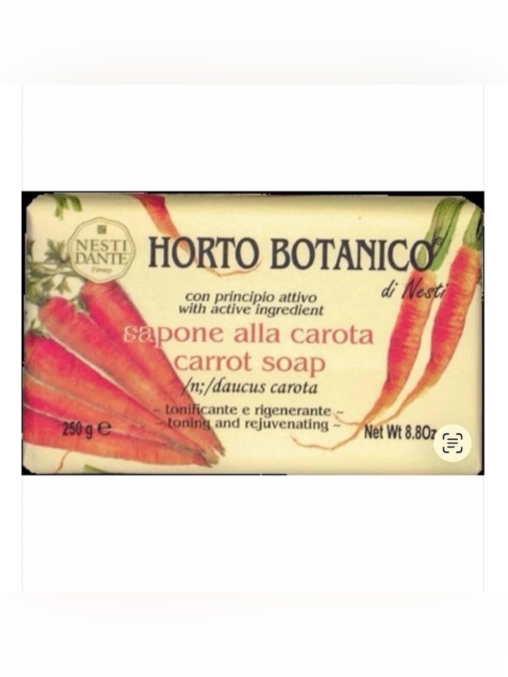 NESTI DANTE Horto Botanico Carrot Soap - 8.80 oz